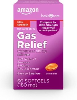 Ultra Strength Gas Relief Softgels, Simethicone 180 mg, Antigas